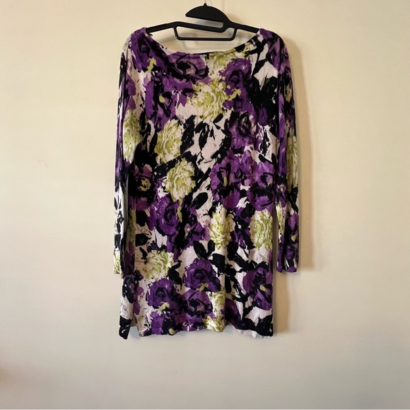 Anne Klein Medium Silk & Cashmere Long Top - Picture 4 of 6